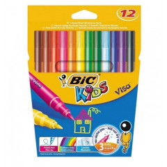 Фото - Набір кольорових фломастерів Bic Visa, 12 шт. 59736 Фото - Набір кольорових фломастерів Bic Visa, 12 шт. 59736