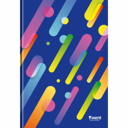 Книга записна А4 Colour Rain, 96арк., кліт., синій