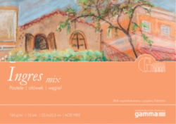 Фото - Альбом для пастелі GAMMA Ingres 160г/м 15арк (клеєн.) bianco 32,5*45см, папір ТМ FABRIANO 31612 Фото - Альбом для пастелі GAMMA Ingres 160г/м 15арк (клеєн.) bianco 32,5*45см, папір ТМ FABRIANO 31612