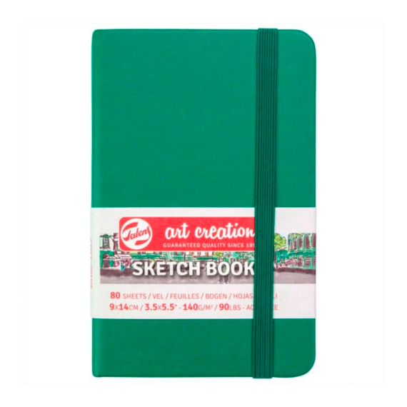 Фото - Блокнот для графіки Talens Art Creation 140г/м2, 9*14см, 80л., Forest Green, Royal Talens 59689 Фото - Блокнот для графіки Talens Art Creation 140г/м2, 9*14см, 80л., Forest Green, Royal Talens 59689