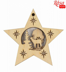 Набір заготовок „Зимова історія“ 2, фанера, 10,5х10см, 3шт, ROSA TALENT