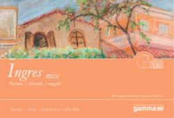 Фото - Альбом для пастелі GAMMA Ingres 160г/м 15аркушів (клеєн) MIX 22,5*32,5см, папір ТМ FABRIANO 31607 Фото - Альбом для пастелі GAMMA Ingres 160г/м 15аркушів (клеєн) MIX 22,5*32,5см, папір ТМ FABRIANO 31607
