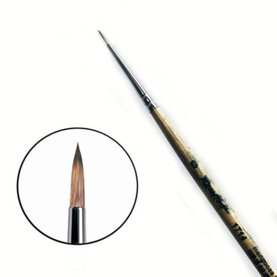 Фото - Синтетика кругла, імітація мангуста 1Т14, № 0, к.р. пензель Roubloff 59599 Фото - Синтетика кругла, імітація мангуста 1Т14, № 0, к.р. пензель Roubloff 59599