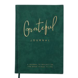 Блокнот діловий GRATEFUL А5, 96 арк., Лінія, обкл. штучна шкіра, т.-зелений