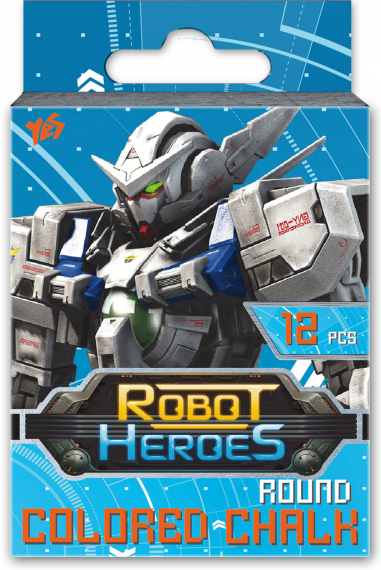 Фото - Мел цветной круглый 12 шт. 'Robot' (уп.12) 38341