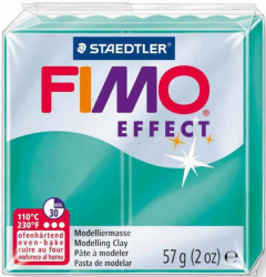 Пластика Effect, Зелена напівпрозора, 57г, Fimo