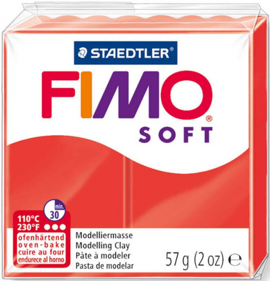 Фото - Пластика Soft, Індійська червона, 57г, Fimo 47250