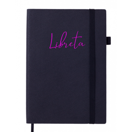 Фото - Блокнот діловий LIBRETA А5, 96 арк., лінія, обкл. штучна шкіра, чорний 61489 Фото - Блокнот діловий LIBRETA А5, 96 арк., лінія, обкл. штучна шкіра, чорний 61489