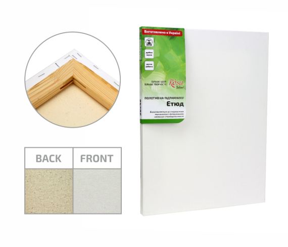 Фото - Підрамник, 90*100 см, дрібне зерно, акрил, бавовна, ROSA Gallery 26911