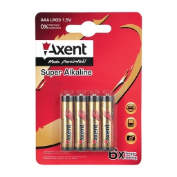 Фото - Елемент живлення AXENT АА LR6 1.5V, 4 шт.(лужний) ціна за упак 24640 Фото - Елемент живлення AXENT АА LR6 1.5V, 4 шт.(лужний) ціна за упак 24640