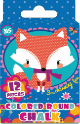 Фото - Крейда кольорова, кругла, 12 шт 'Charming animals' 39849 Фото - Крейда кольорова, кругла, 12 шт 'Charming animals' 39849