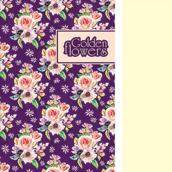 Фото - Блокнот TM Profiplan 'Golden Flowers' purple, A5 54038