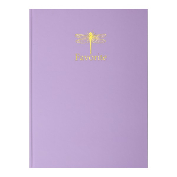 Фото - Книга канцелярська FAVOURITE, PASTEL, А4, 96 арк., клітинка, офсет, тверда ламінюобкл., бузкова 63100