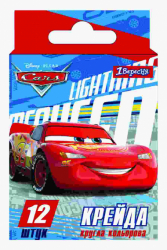 Фото - Мел цветной, круглый, 12 шт 'Cars' 39848