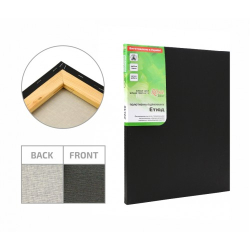 Фото - Підрамник, 20*20 см, дрібне зерно, Чорний грунт, бавовна, ROSA Gallery 30217