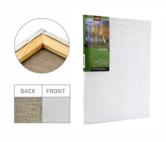 Фото - Підрамник, 60*80 см, крупне зерно, олійний грунт, льон, ROSA 44571 Фото - Підрамник, 60*80 см, крупне зерно, олійний грунт, льон, ROSA 44571