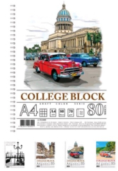 Фото - Коледж-блок KRAFT COLOR А4, 80 арк. клітинка KL4280K, з перф. та отворами д/архівації 40620 Фото - Коледж-блок KRAFT COLOR А4, 80 арк. клітинка KL4280K, з перф. та отворами д/архівації 40620