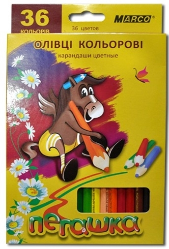 Фото - Кольоров. олівці 'MARCO' Пегашка 36 цвет. 1010-36СВ (уп.4) 9700 Фото - Кольоров. олівці 'MARCO' Пегашка 36 цвет. 1010-36СВ (уп.4) 9700