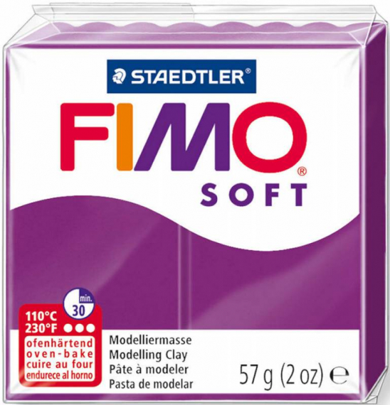 Фото - Пластика Soft, Фіолетова, 57г, Fimo 47264 Фото - Пластика Soft, Фіолетова, 57г, Fimo 47264