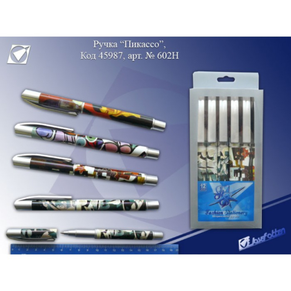 Фото - Ручка Дизайнерська кулькова з ковп. J.Otten 'Пікасо' (уп.-12; бл.-144;) арт.BP602H 5605 Фото - Ручка Дизайнерська кулькова з ковп. J.Otten 'Пікасо' (уп.-12; бл.-144;) арт.BP602H 5605