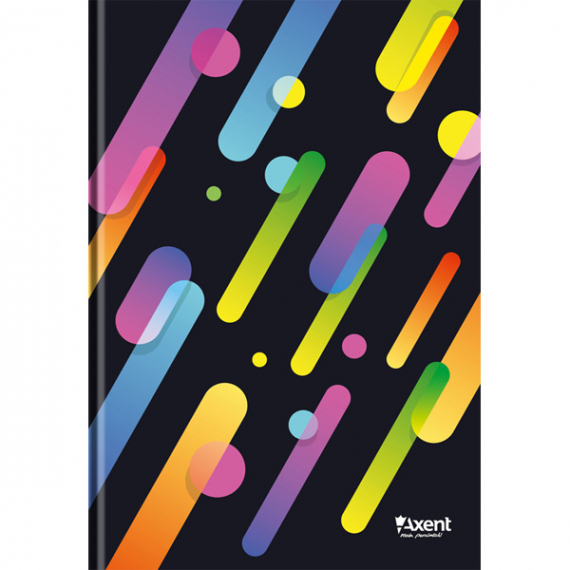 Фото - Книга записна А4 Colour Rain, 96арк., кліт., чорний 34813 Фото - Книга записна А4 Colour Rain, 96арк., кліт., чорний 34813