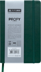 Фото - Блокнот діловий PROFY LOGO2U 125x195мм, 80арк., клітинка, обкладинка зі штучної шкіри, зелений 57085 Фото - Блокнот діловий PROFY LOGO2U 125x195мм, 80арк., клітинка, обкладинка зі штучної шкіри, зелений 57085