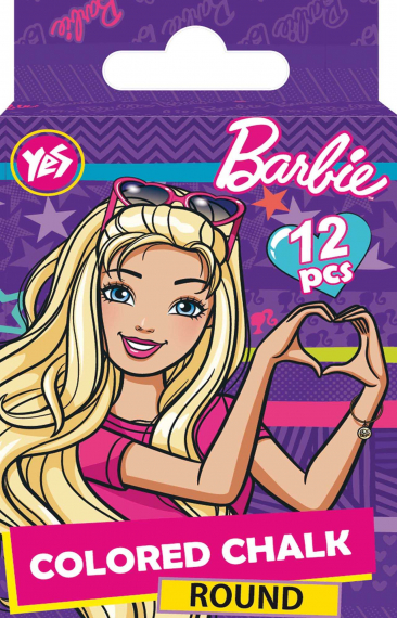 Фото - Мел цветной, круглый, 12 шт 'Barbie' 39847 Фото - Мел цветной, круглый, 12 шт 'Barbie' 39847