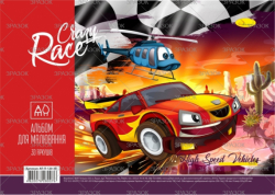 Фото - Альбом для малювання, лаковка, 30 арк., 120 г/м2,  пружина (уп.16) 40623