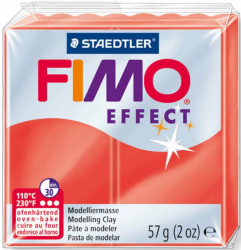 Фото - Пластика Effect, Червона напівпрозора, 57г, Fimo 48048 Фото - Пластика Effect, Червона напівпрозора, 57г, Fimo 48048