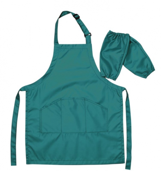 Фото - Фартух дитячий з нарукавниками, зелений, ROSA Studio 24213 Фото - Фартух дитячий з нарукавниками, зелений, ROSA Studio 24213