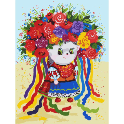 Картина за номерами SANTI "Україночка", 30*40 см