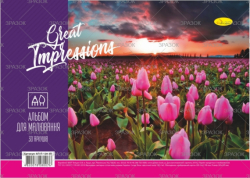 Фото - Альбом для малювання, лаковка, 30 арк., 120 г/м2,  пружина (уп.16) 40623