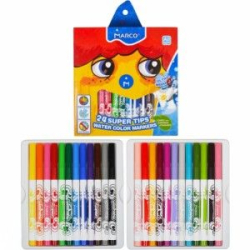 Фото - Фломастери 24 кол. Super Washable, Marco (уп.6/24) 35392 Фото - Фломастери 24 кол. Super Washable, Marco (уп.6/24) 35392